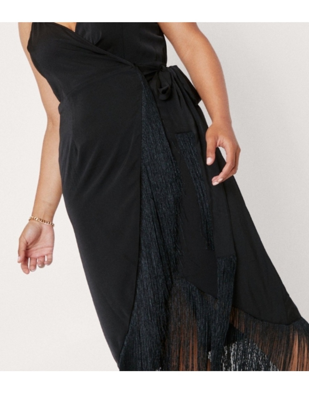 Nasty Gal Black Fringe Dress - Picture 3 of 6